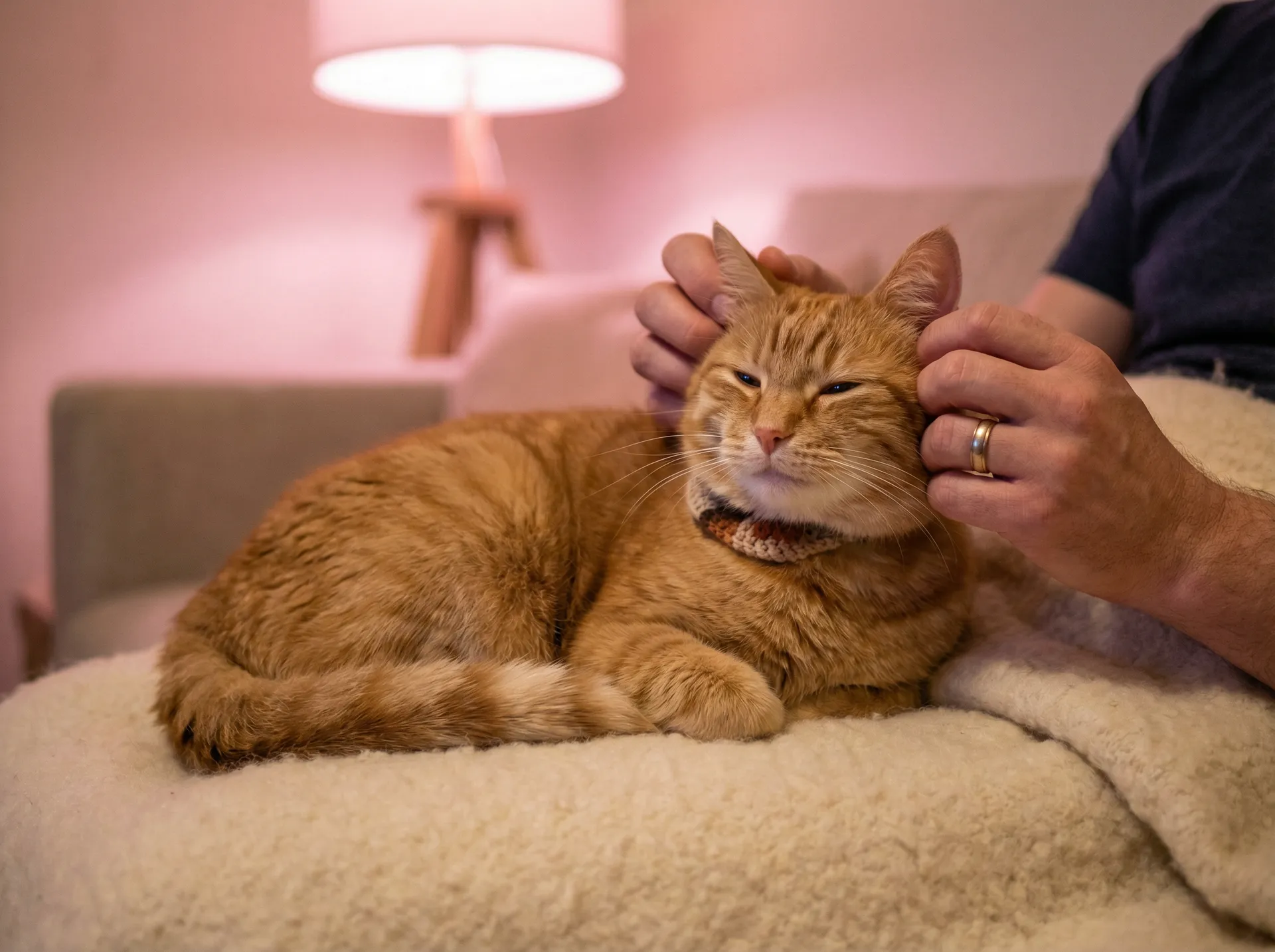 猫咪被温柔抚摸的幸福时刻 - 山寨手机品牌